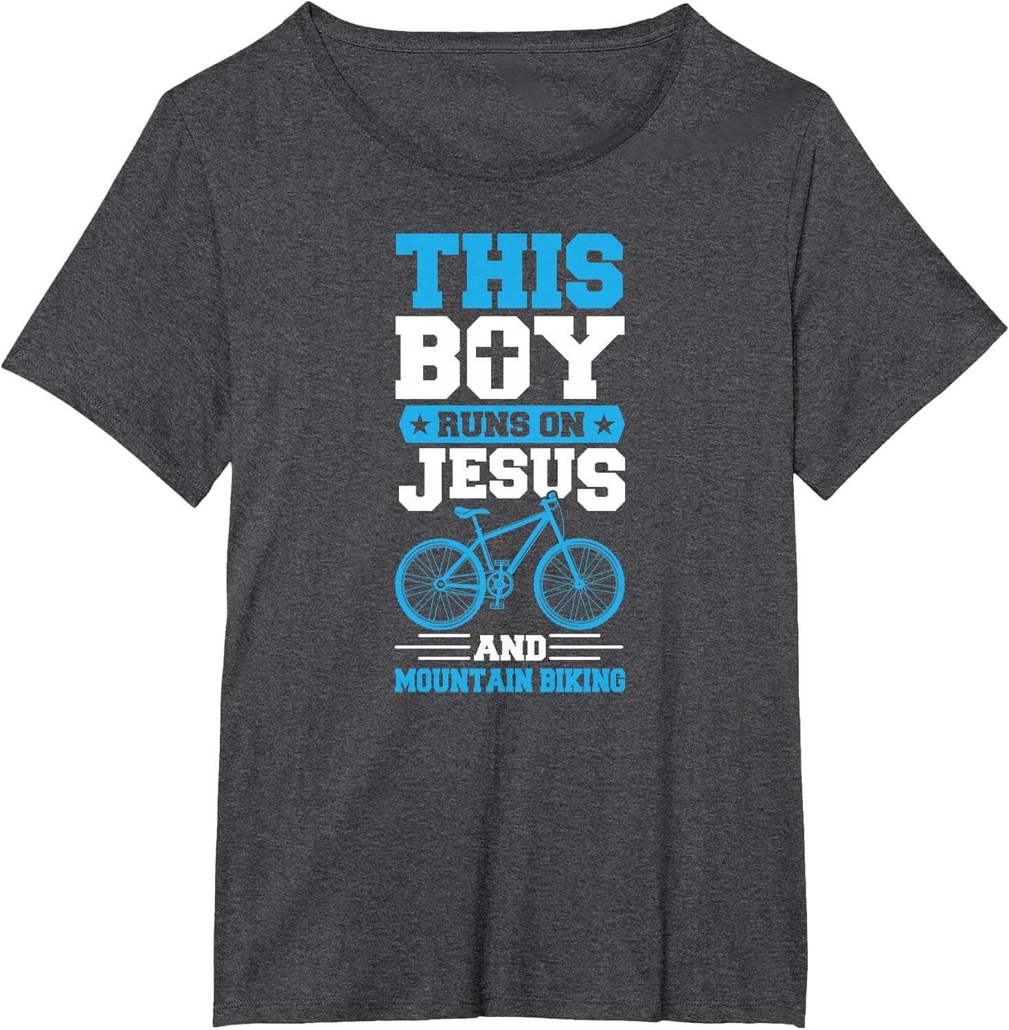 This Boy Runs On Jesus and Mountain Biking Christian MTB