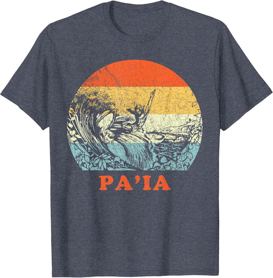 Paia, Maui Vintage Retro Surfing Vacation