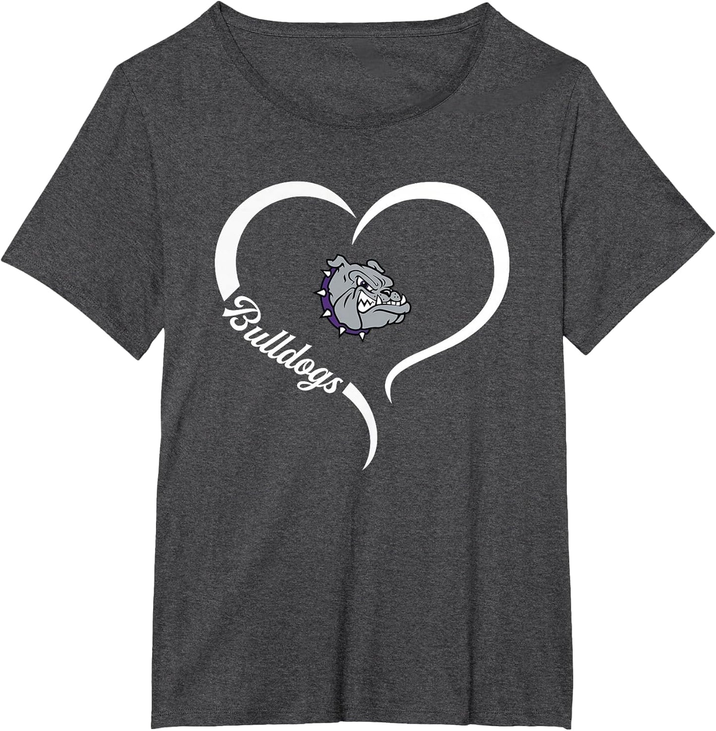 Brownsburg Bulldogs Logo Half Heart Slogan HS