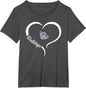 Brownsburg Bulldogs Logo Half Heart Slogan HS