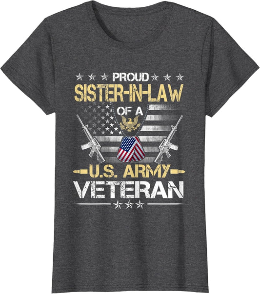 Proud Sister-in-Law of A U.S. Army Veteran Flag- Veterans