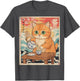 Funny Kawaii Cat Drinking Chai , Anime Gift