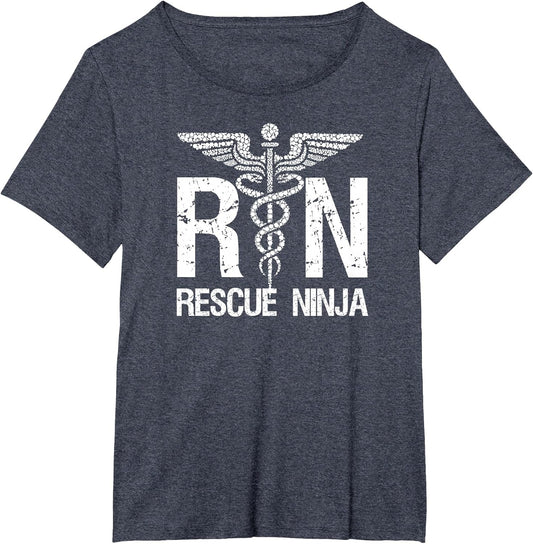 RN Rescue Ninja Funny Registered Nurse Nursing Joke Quote