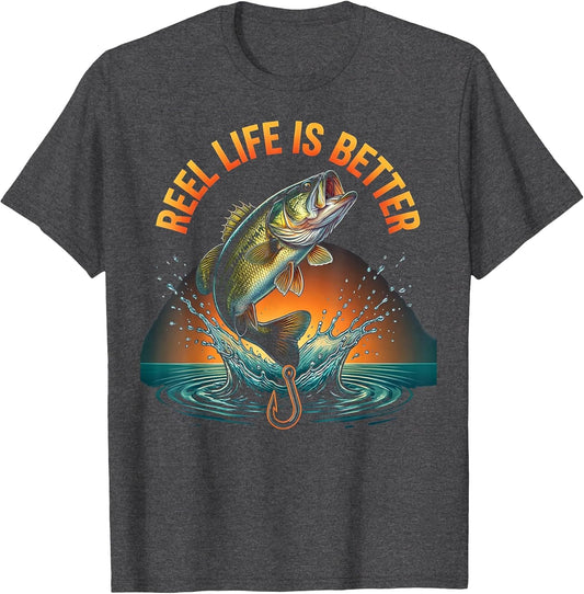 Reel Life Is Better Fishing Graphic Design