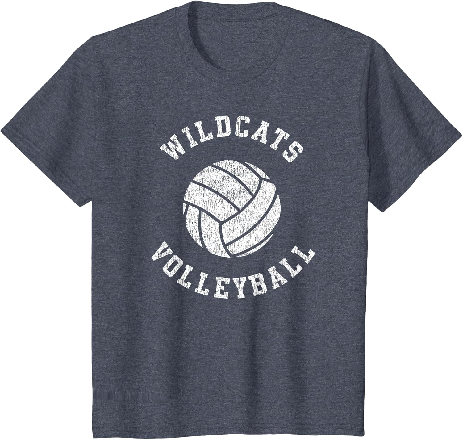 Wildcats Volleyball Retro Distressed Team VB Graphic