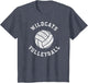 Wildcats Volleyball Retro Distressed Team VB Graphic