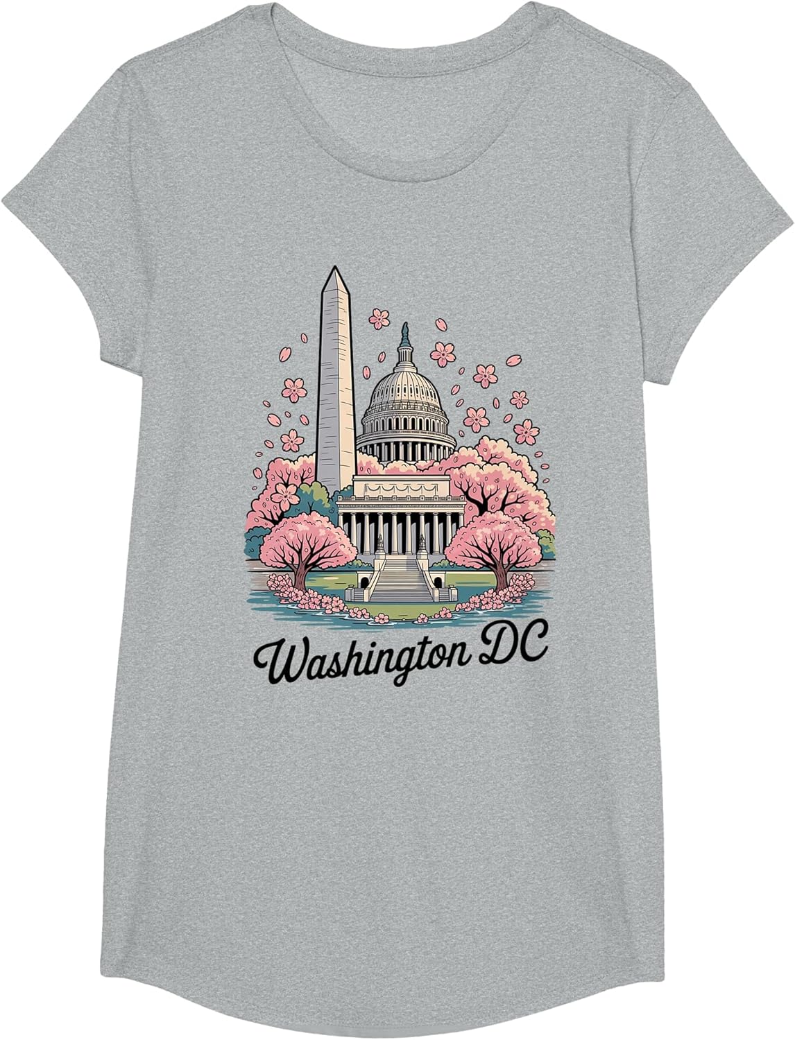 Washington DC Cherry Blossoms Landmark Art Souvenir