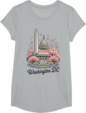 Washington DC Cherry Blossoms Landmark Art Souvenir