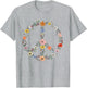 Retro Floral Peace Sign Boho Women Teens Girls Trendy Hippie