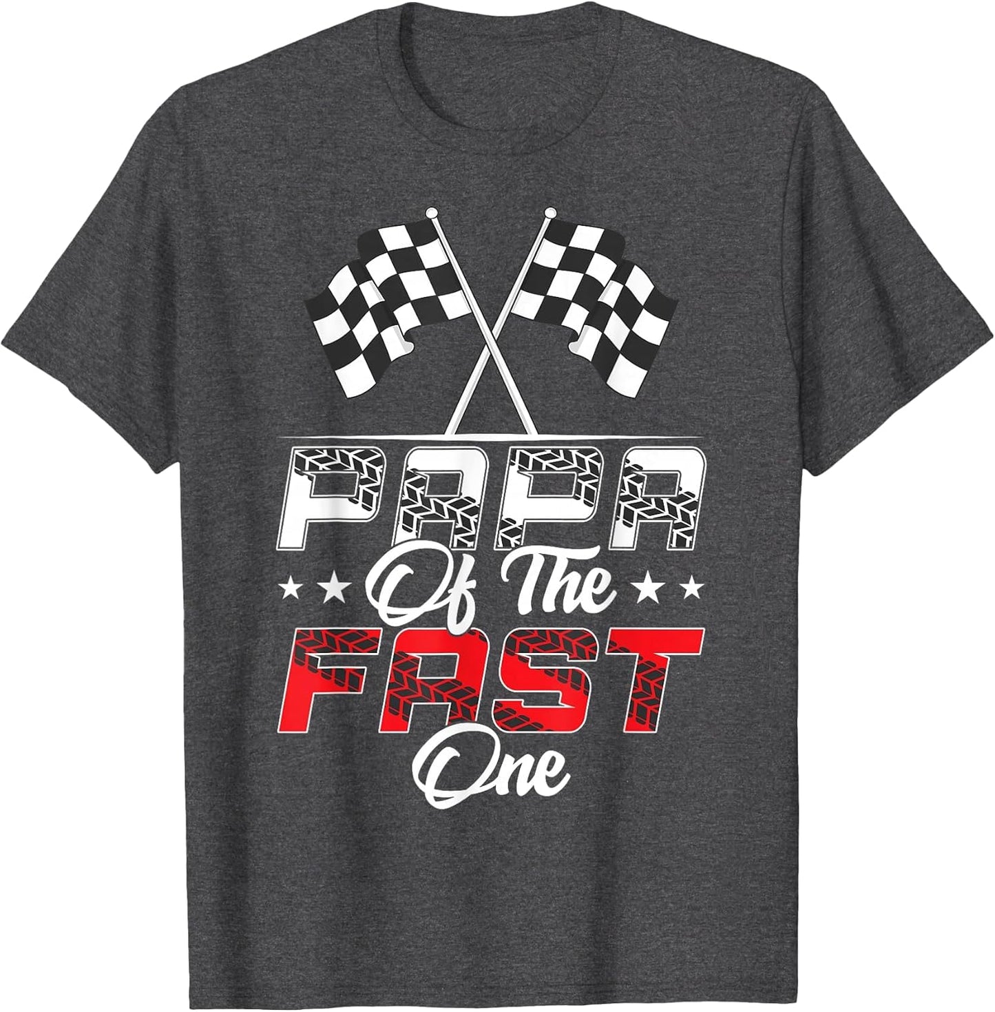 Papa of The Fast One First Birthday Racing Car Family