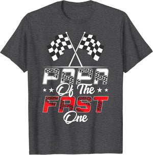 Papa of The Fast One First Birthday Racing Car Family