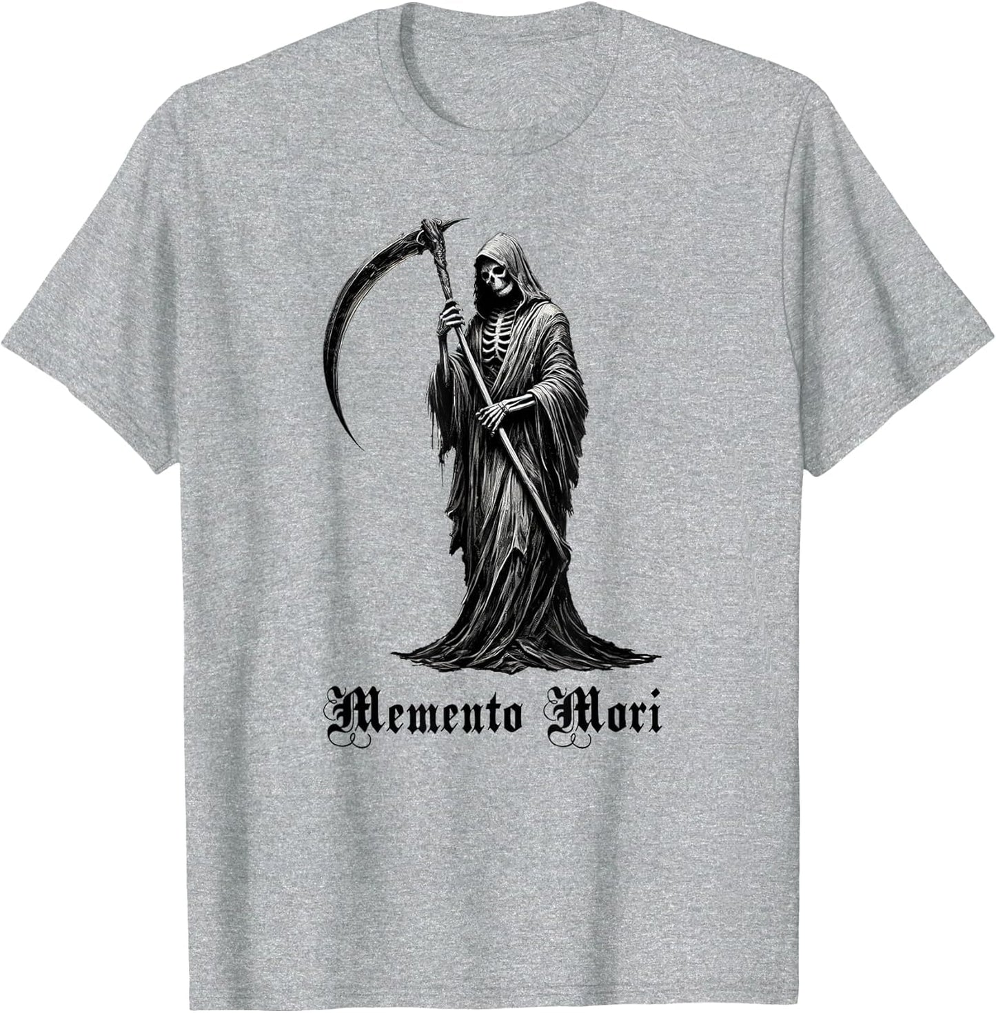 Grim Reaper Memento Mori Gothic Cloaked Skeleton Goth Design