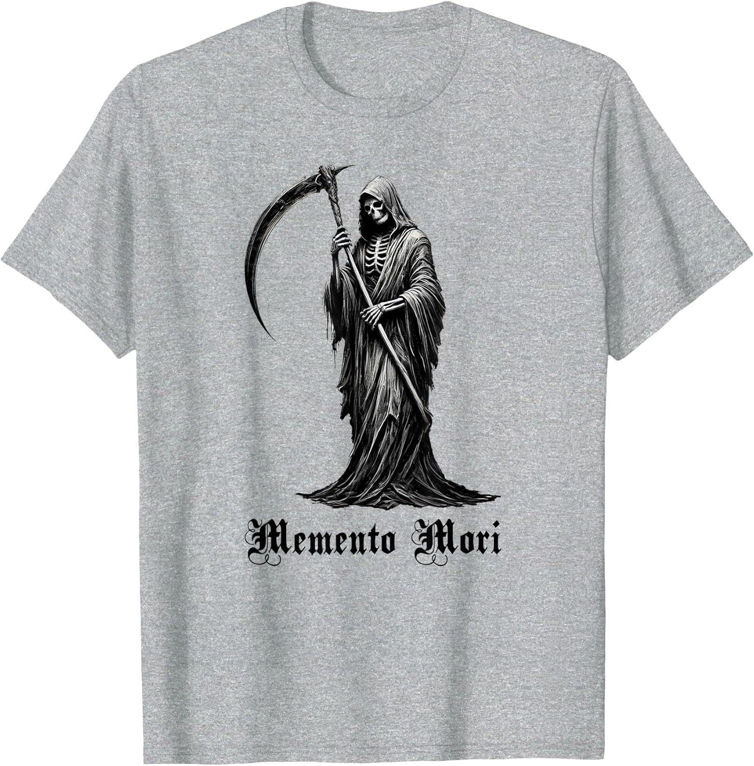 Grim Reaper Memento Mori Gothic Cloaked Skeleton Goth Design