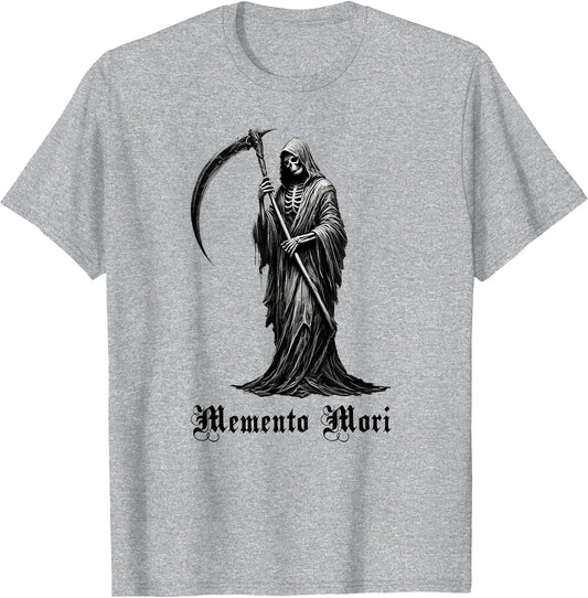 Grim Reaper Memento Mori Gothic Cloaked Skeleton Goth Design
