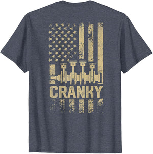 Cranky Car Engine Crankshaft Funny Mechanics for Fathers Day