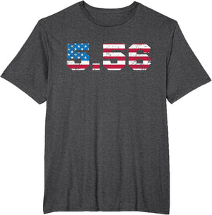 5.56 Rifle Cartridge USA Flag Military & Hunter Enthusiast