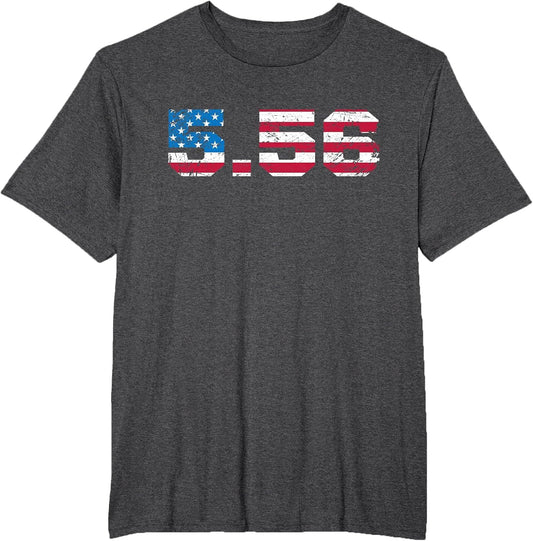 5.56 Rifle Cartridge USA Flag Military & Hunter Enthusiast