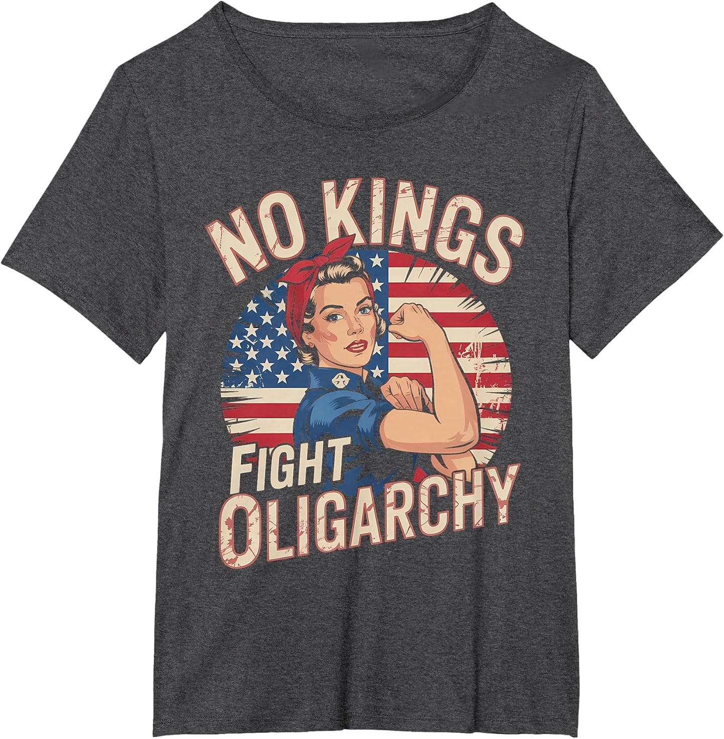 No Kings T Shirt Fight Oligarchy No Kings in America Women