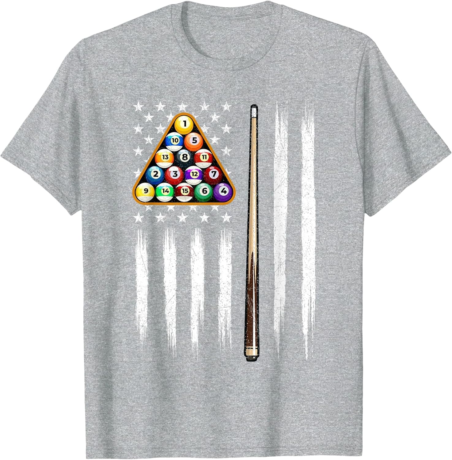 American Flag Billiard - 8 Ball Billiard Game Pool Player