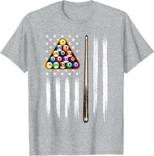 American Flag Billiard - 8 Ball Billiard Game Pool Player