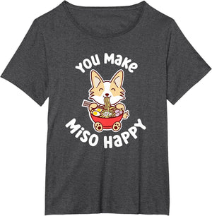 You Make Miso Happy Funny Corgi Dog Ramen Noodle Kawaii Pun