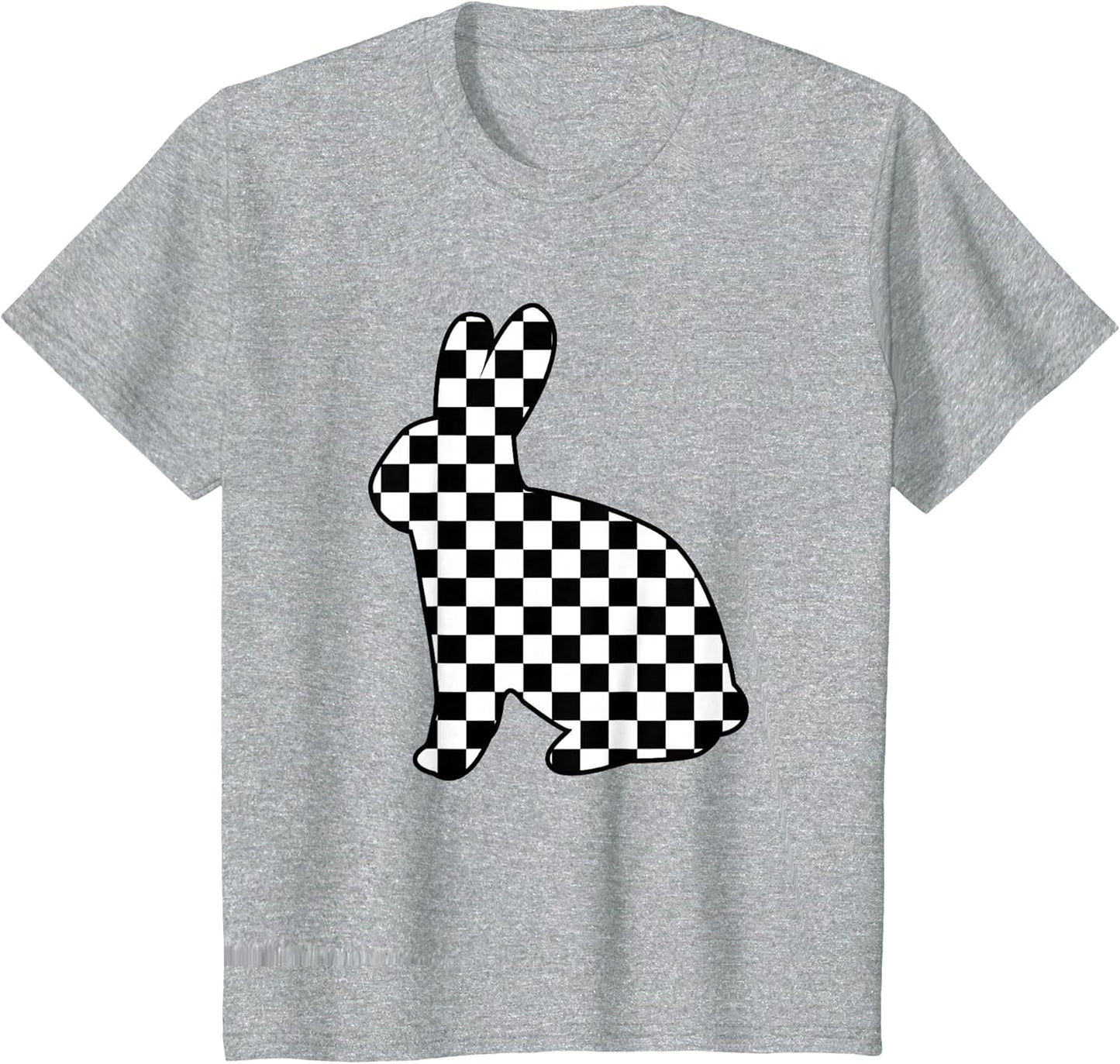 Checkered Bunny for Toddler Boys Girls Easter Rabbit Retro