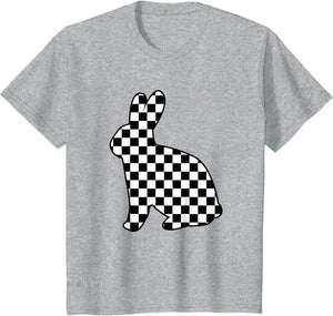 Checkered Bunny for Toddler Boys Girls Easter Rabbit Retro