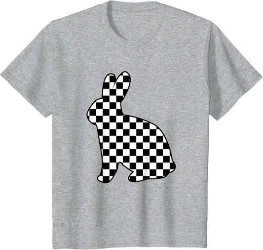 Checkered Bunny for Toddler Boys Girls Easter Rabbit Retro