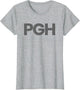 Pittsburgh PGH Text Retro Throwback Pennsylvania Vintage