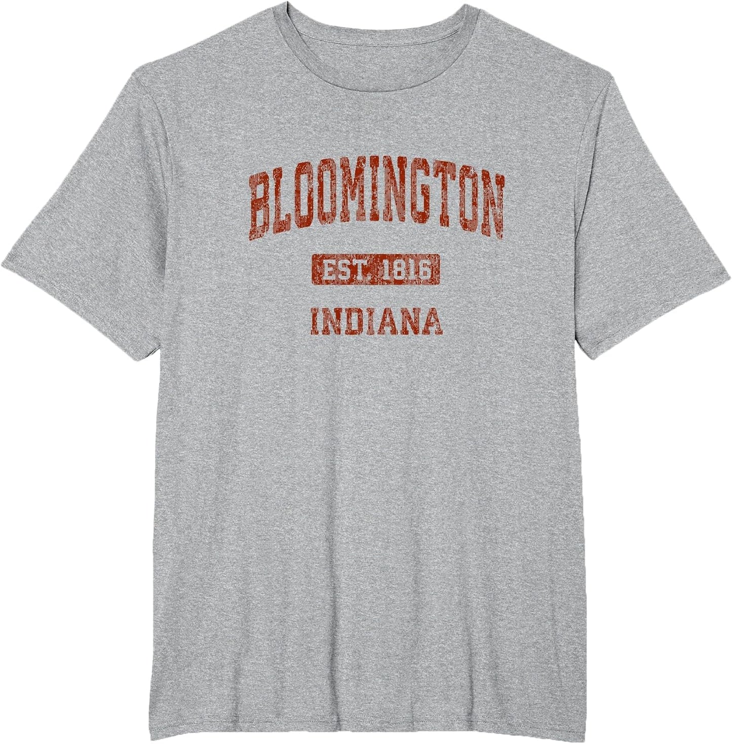 Bloomington Indiana in Vintage Athletic Sports Design