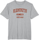 Bloomington Indiana in Vintage Athletic Sports Design