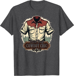 Pearl Snap Cowboy Chic Western Style Design