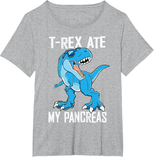T-Rex Ate My Pancreas Funny Diabetes Awareness Boys Dinosaur