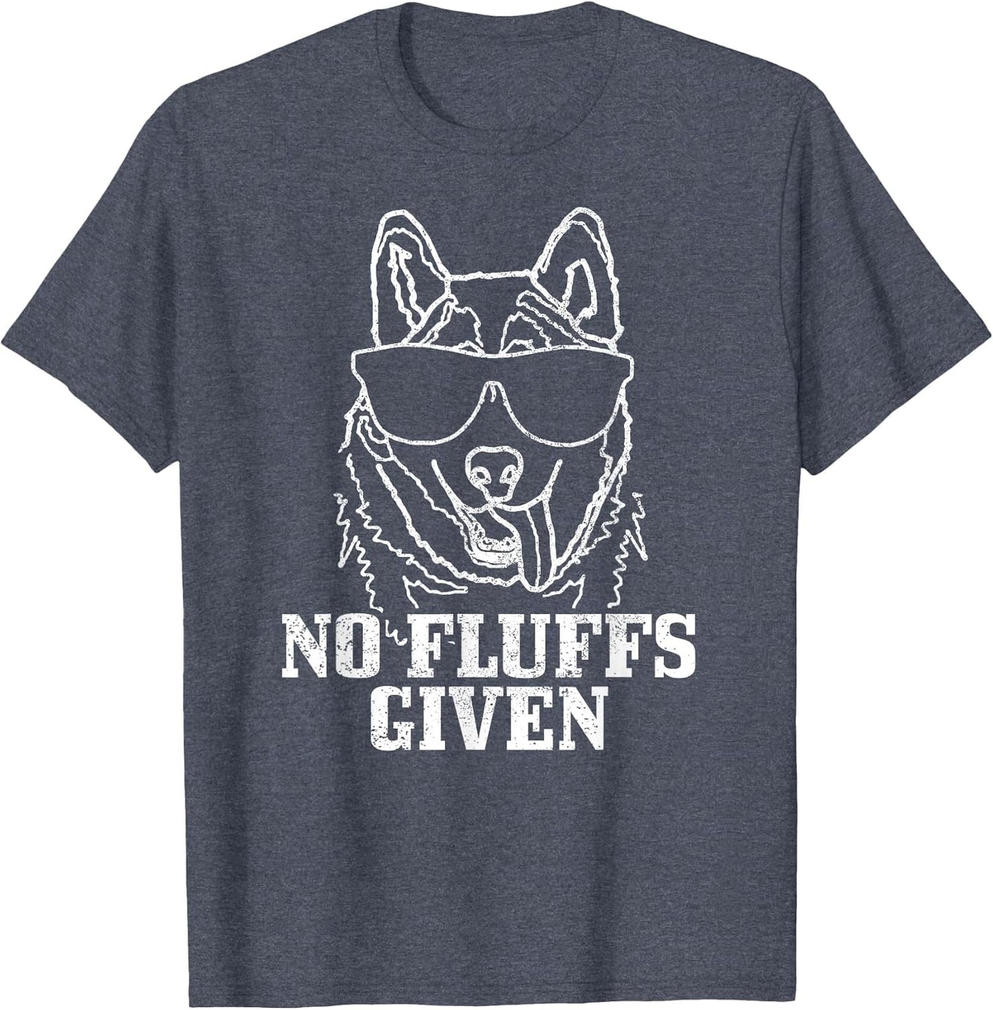 No Fluffs Given German Shepherd Akita Dog Mom Dad Funny
