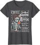 Coffee Spelled Backwards is eeffoc Skeleton Drinking Coffee