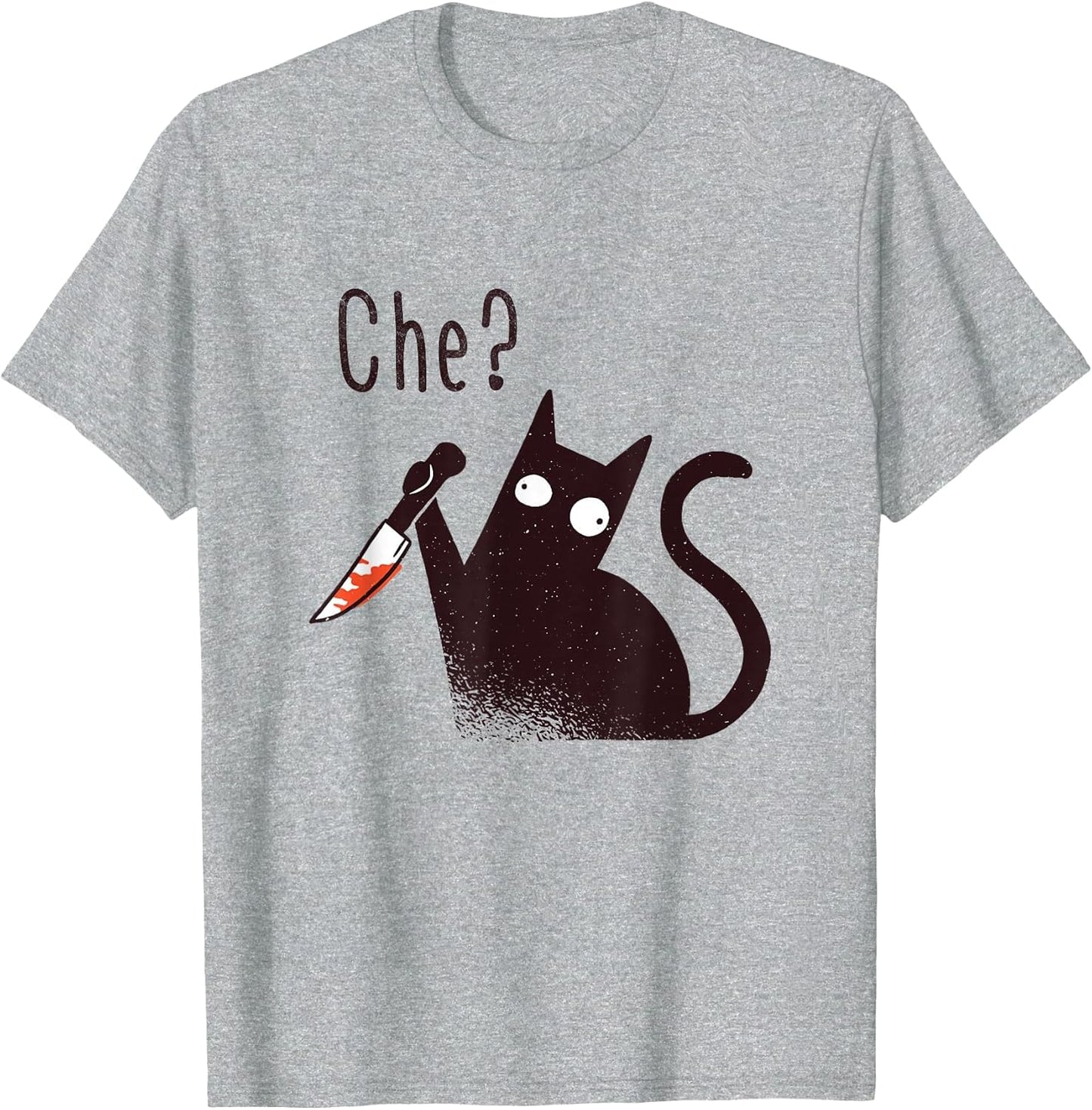 Funny Italian Language Evil Cat with A Knife