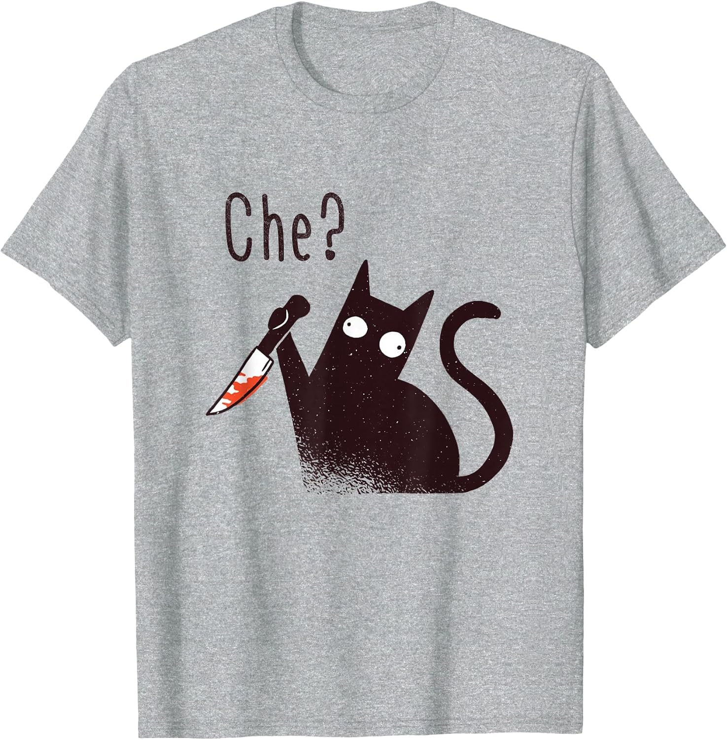 Funny Italian Language Evil Cat with A Knife