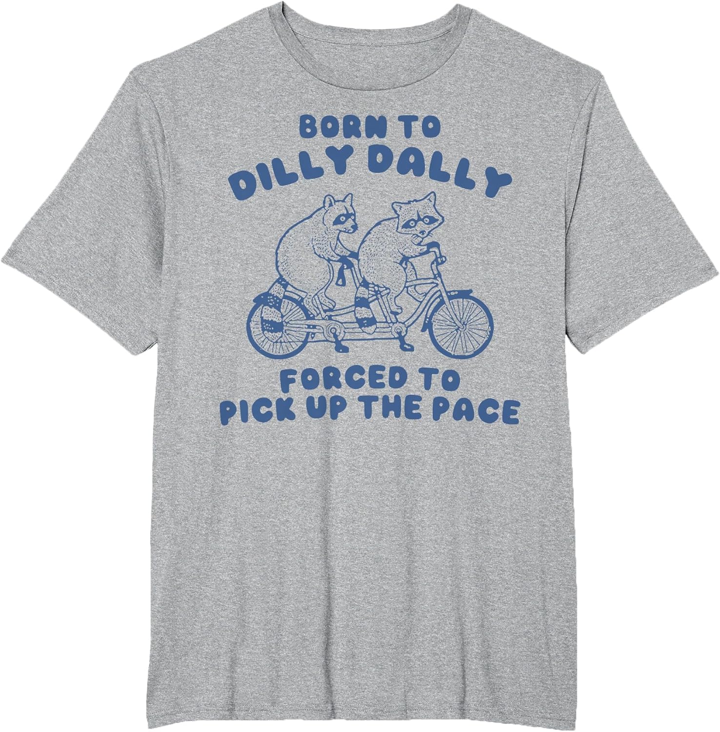 Raccoon Born to Dilly Dally Forced to Pick Up The Pace Retro