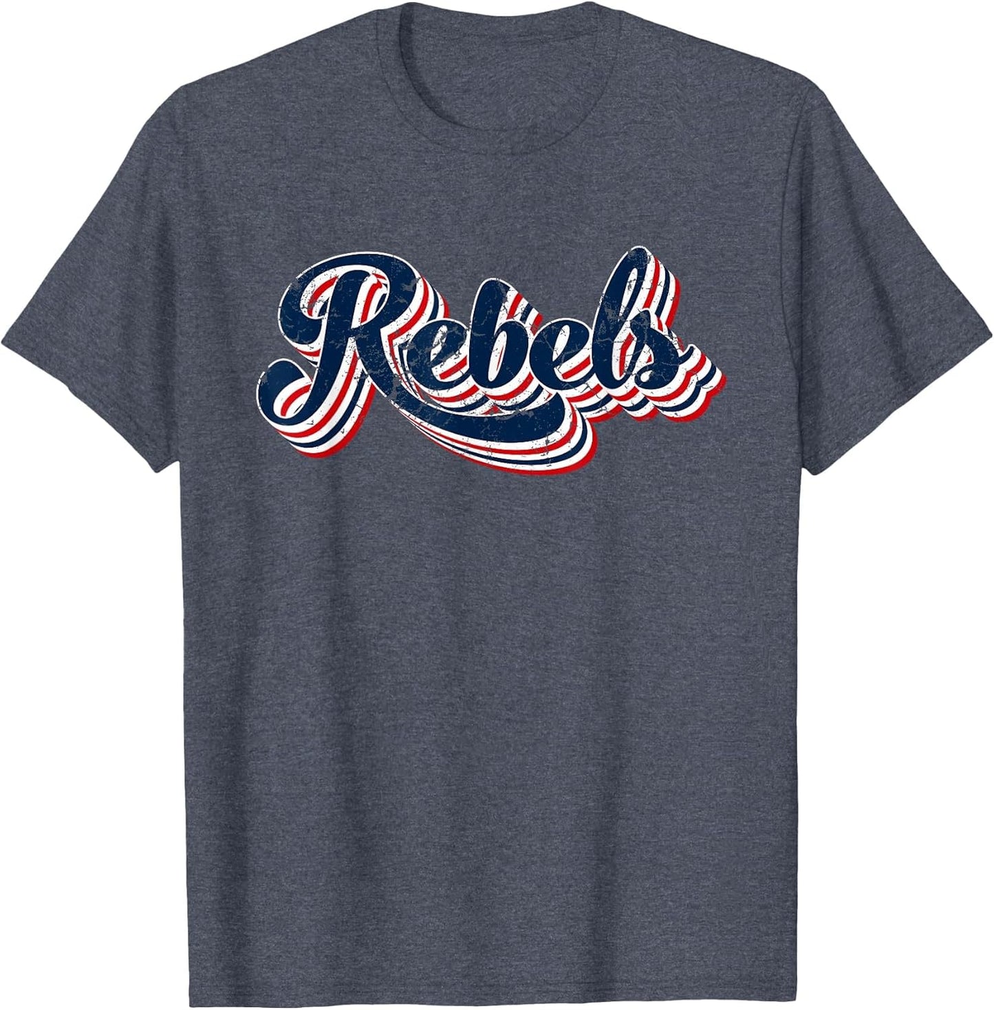 Rebels Patriotic USA America Proud 4th of July Retro Graphic