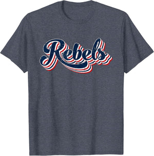 Rebels Patriotic USA America Proud 4th of July Retro Graphic