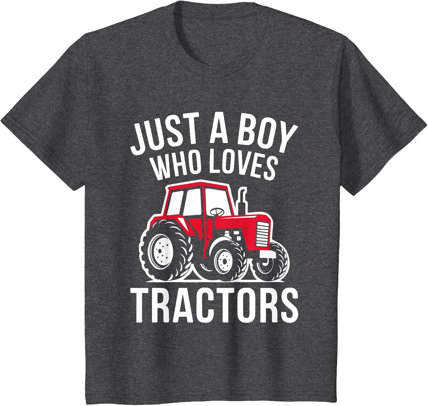 Kids Just A Boy Who Loves Tractors Shirt Kids Toddler Boy Tractor