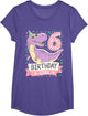 6 Year Old T Rex Dinosaur 6nd Birthday Girl