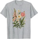 Botanical Flowers Daisies Tulip Foxglove Butterfly Garden