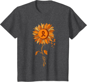 ADHD Awareness Sunflower Orange Ribbon