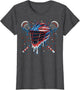 Patriotic American Flag Lacrosse Ice Cream Drip Lax Boys