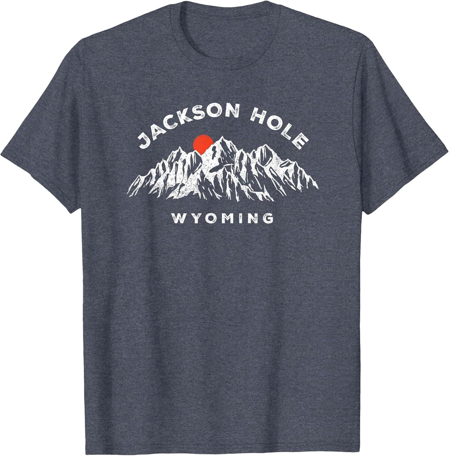Jackson Hole Wyoming Mountains Vintage Hiking Souvenir