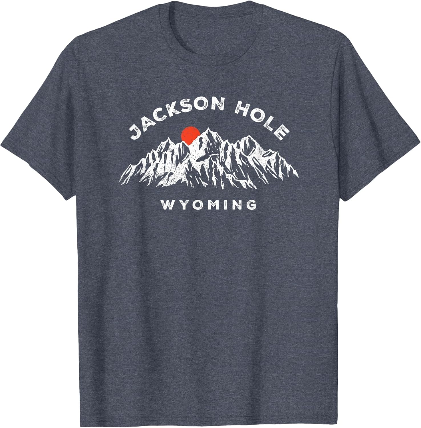 Jackson Hole Wyoming Mountains Vintage Hiking Souvenir