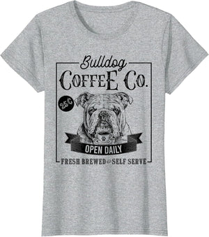 Retro English Bulldog Coffee Funny Dog Mom Coffee Lover
