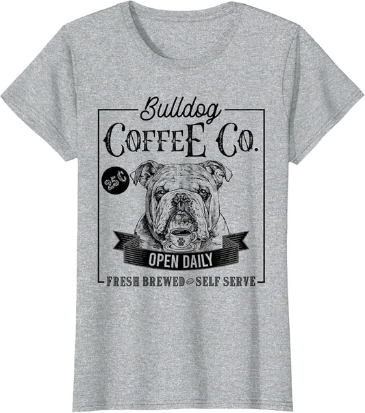 Retro English Bulldog Coffee Funny Dog Mom Coffee Lover