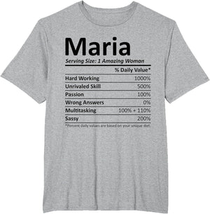 Maria Nutrition Personalized Name Funny Idea